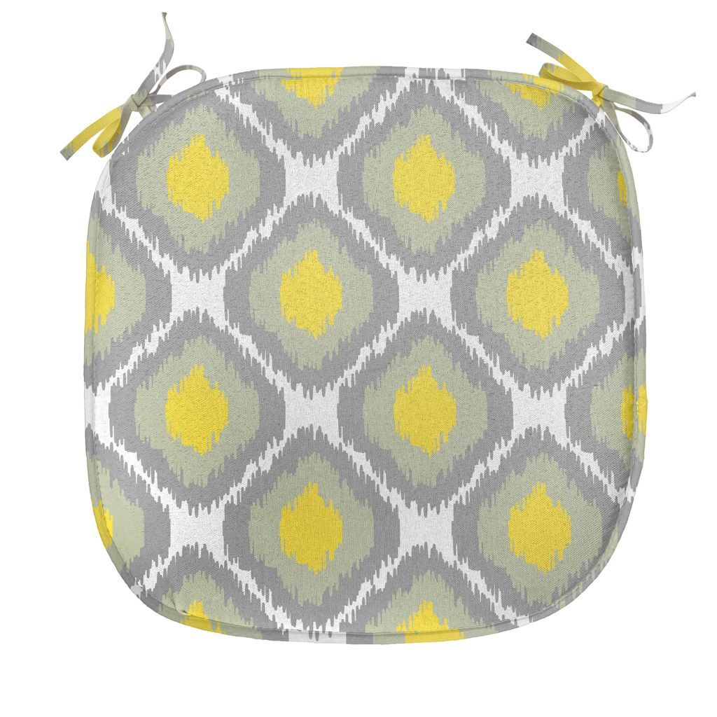 ABAKUHAUS Подушка Ikat для обеденных стульев, комплекты старых форм, декоративная водонепроницаемая подушка с ремнями для кухонных сидений, 40 см x 40 см, белый желтый серый
ABAKUHAUS Подушка Ikat для обеденных стульев, комплекты старых форм, декоративная водонепроницаемая подушка с ремнями для кухонных сидений, 40 см x 40 см, белый желтый серый