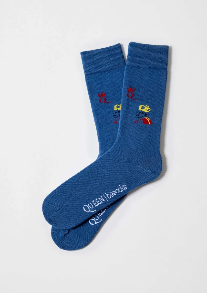 Высокие носки унисекс Queen из органического хлопка синего цвета Besocks, синий
Высокие носки унисекс Queen из органического хлопка синего цвета Besocks, синий
