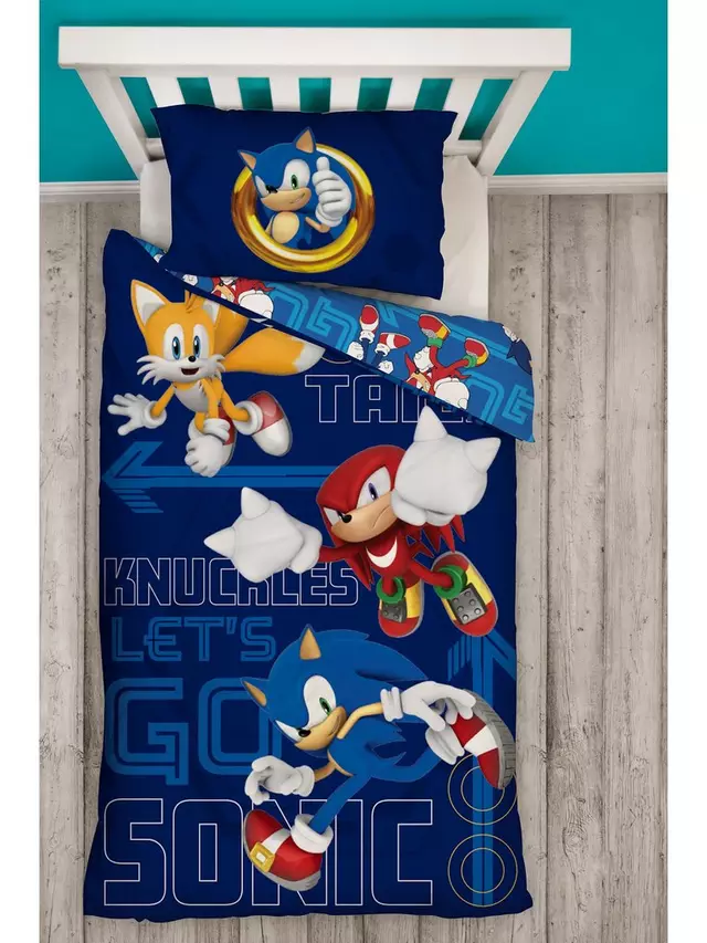 Комплект из пододеяльников и наволочки Sonic the Hedgehog Reversible Pure Cotton, цвет blue/multi
Комплект из пододеяльников и наволочки Sonic the Hedgehog Reversible Pure Cotton, цвет blue/multi