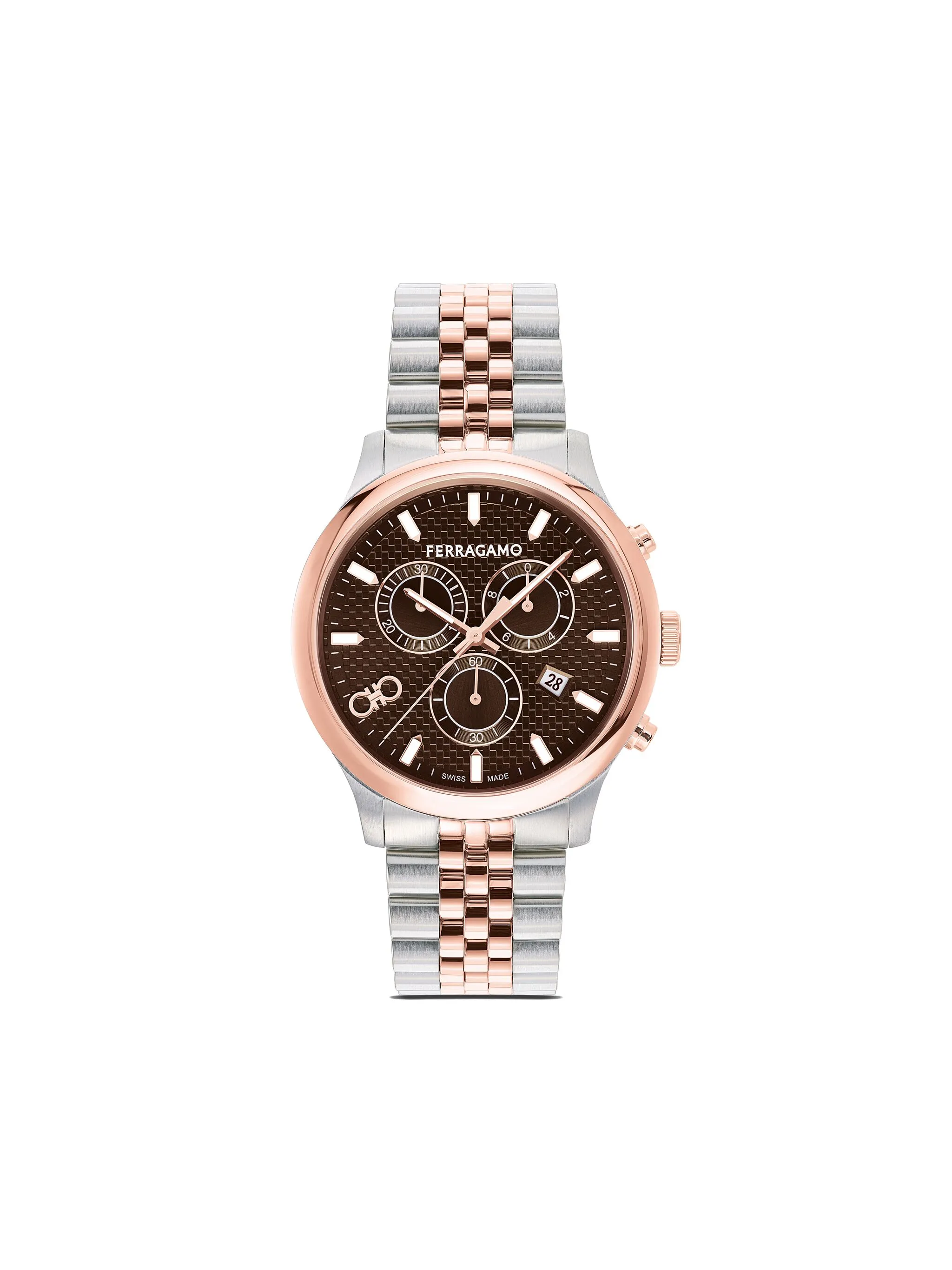 Наручные часы Duo Chronograph Q 42 мм Ferragamo, коричневый
Наручные часы Duo Chronograph Q 42 мм Ferragamo, коричневый