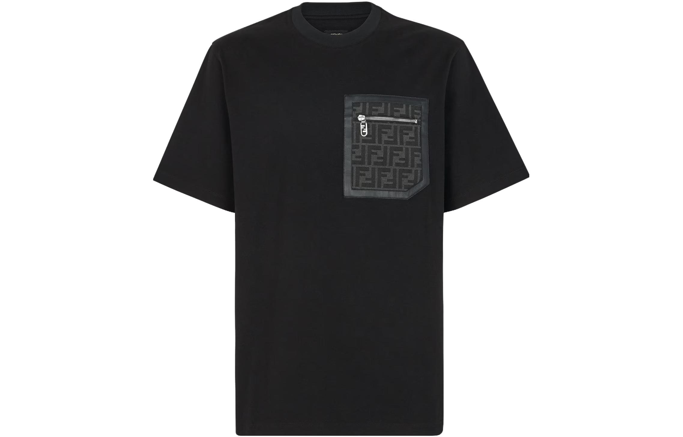 Футболка с монограммой и карманом FENDI, черная
Футболка с монограммой и карманом FENDI, черная
