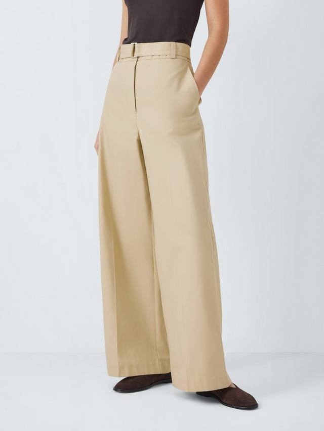 Широкие хлопчатобумажные брюки John Lewis, бежевый
Широкие хлопчатобумажные брюки John Lewis, бежевый