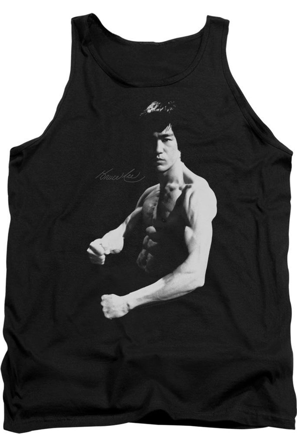 Стойка Брюса Ли мужская майка Gildan, черный 
Стойка Брюса Ли мужская майка Gildan, черный