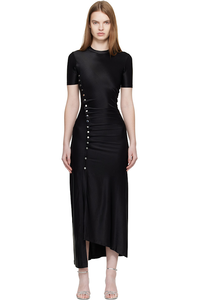 Платье миди с драпировкой Rabanne, черный
Платье миди с драпировкой Rabanne, черный