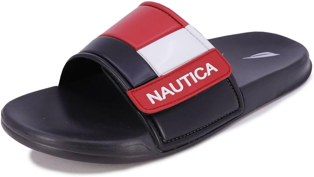 Мужские спортивные сандалии-находки Nautica, с регулируемыми ремешками, удобные для надевания (обычная и широкая посадка), черный/белый/красный
Мужские спортивные сандалии-находки Nautica, с регулируемыми ремешками, удобные для надевания (обычная и широкая посадка), черный/белый/красный