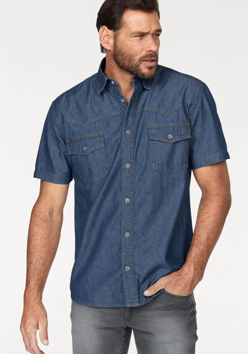 Джинсовая рубашка Arizona, с коротким рукавом, в стиле вестерн, цвет Blue Stone
Джинсовая рубашка Arizona, с коротким рукавом, в стиле вестерн, цвет Blue Stone