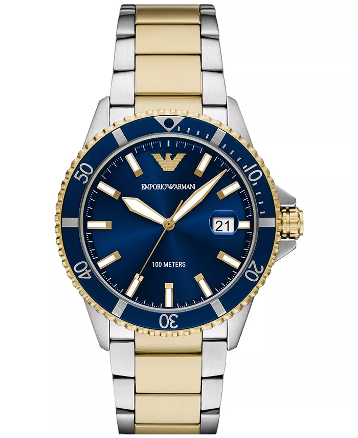 Мужские часы World Explorer с двухцветным браслетом из нержавеющей стали 42 мм Emporio Armani
Мужские часы World Explorer с двухцветным браслетом из нержавеющей стали 42 мм Emporio Armani