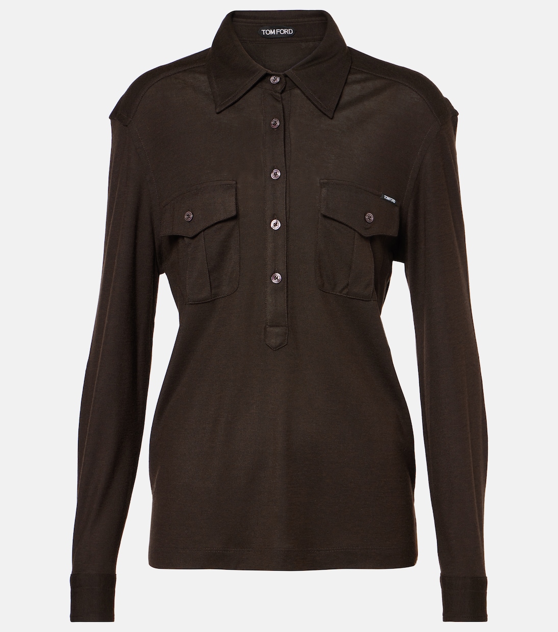 Джерси топ Tom Ford, темно-коричневый
Джерси топ Tom Ford, темно-коричневый