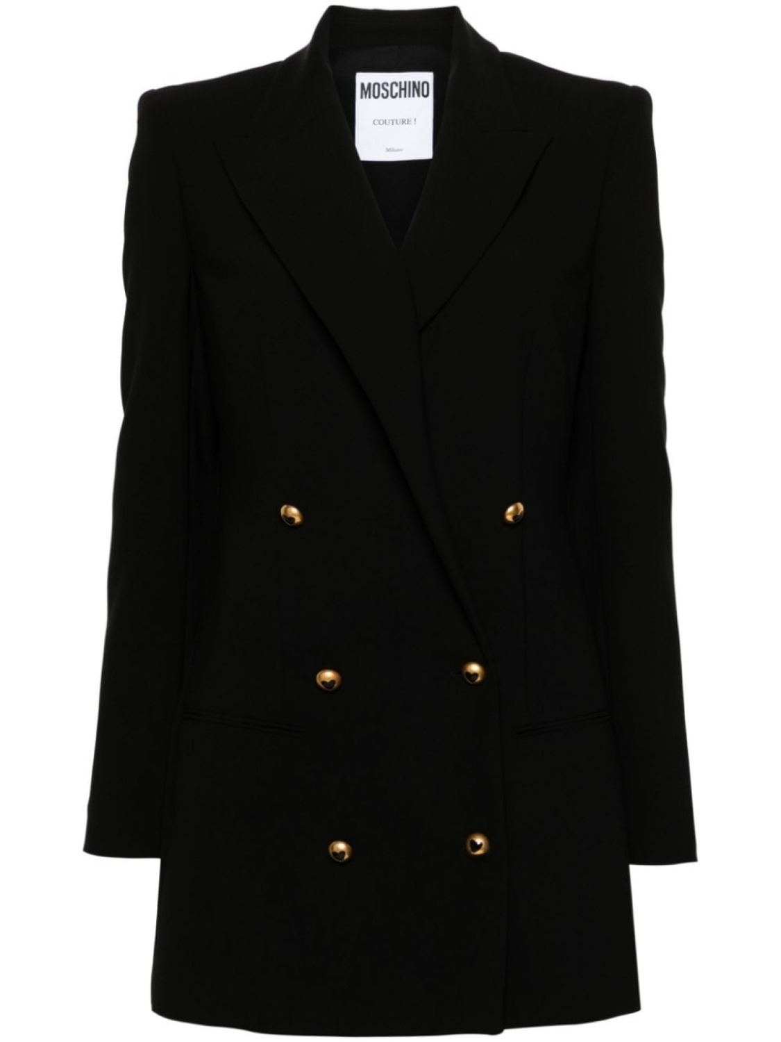Moschino двубортный блейзер, черный
Moschino двубортный блейзер, черный