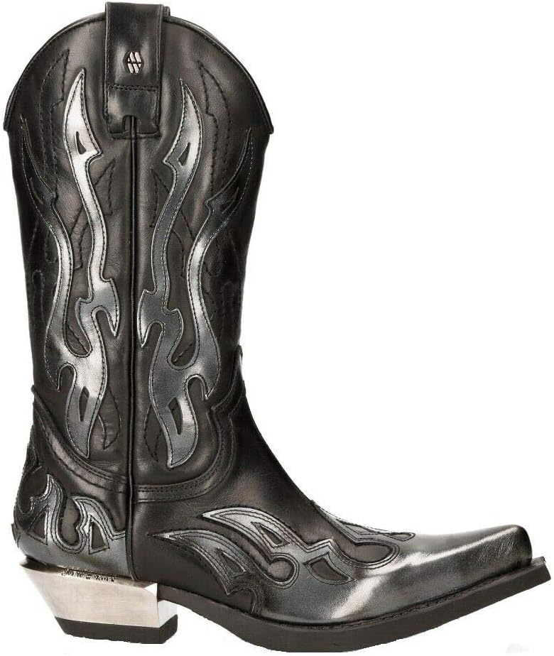 Ботинки New Rock M-7921-S3 SILVER FLAME Черная кожа Тяжелые байкерские и ковбойские, черный
Ботинки New Rock M-7921-S3 SILVER FLAME Черная кожа Тяжелые байкерские и ковбойские, черный