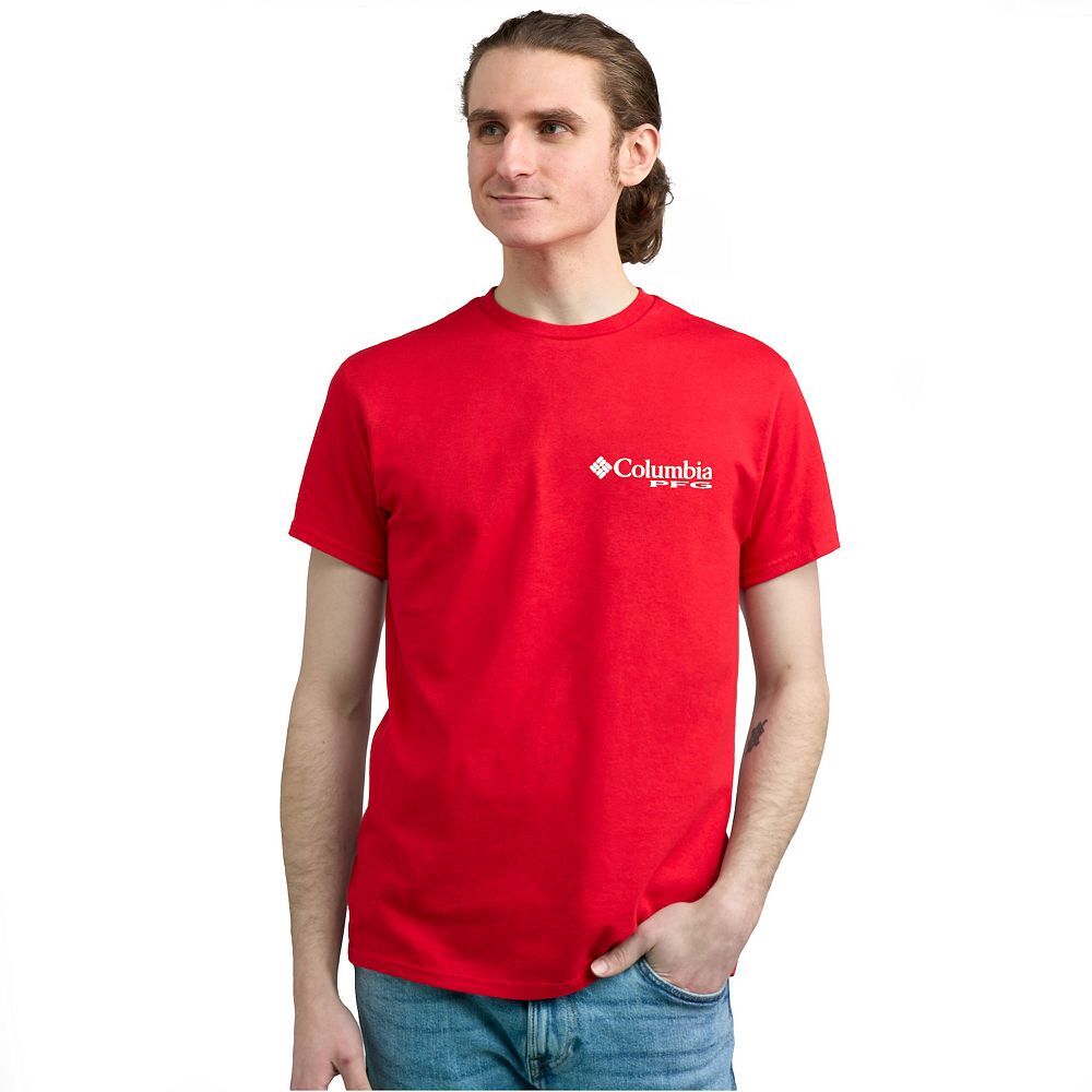 Мужская футболка с короткими рукавами и рисунком Columbia PFG, цвет Gray Pfg Fish 
Мужская футболка с короткими рукавами и рисунком Columbia PFG, цвет Gray Pfg Fish