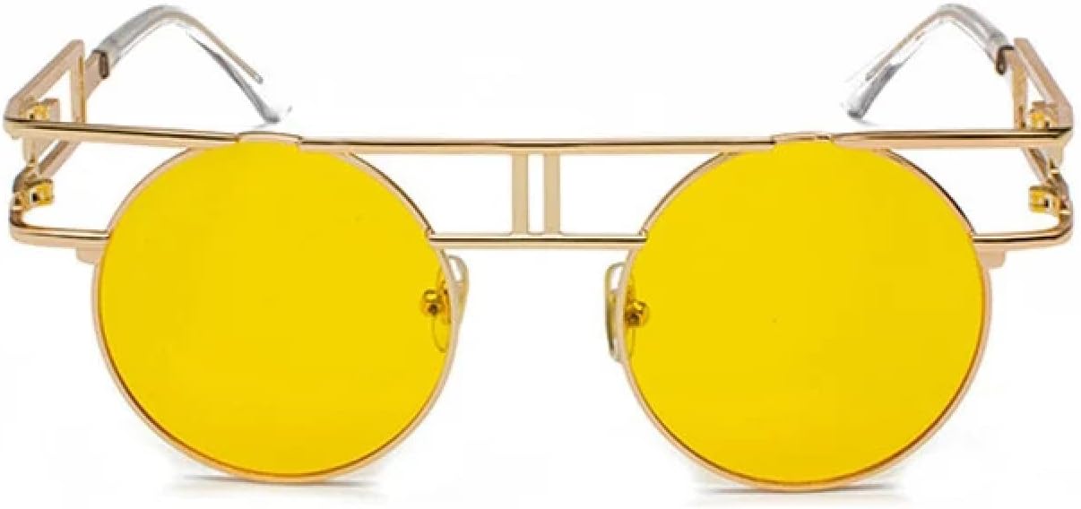 Круглые солнцезащитные очки из сплава для женщин и мужчин, модные, с большими зеркальными оправами, в стиле стимпанк, с защитой от УФ-излучения UV400 TKKTLLT, C19gold-yellow
Круглые солнцезащитные очки из сплава для женщин и мужчин, модные, с большими зеркальными оправами, в стиле стимпанк, с защитой от УФ-излучения UV400 TKKTLLT, C19gold-yellow