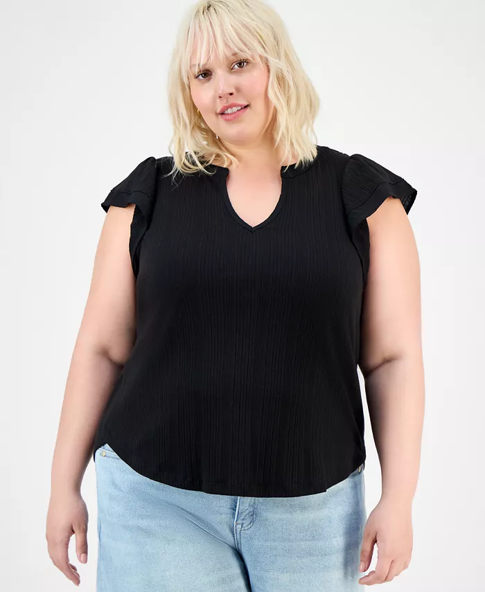 Свободный топ Trendy Plus с рукавами-крылышками Democracy, черный
Свободный топ Trendy Plus с рукавами-крылышками Democracy, черный