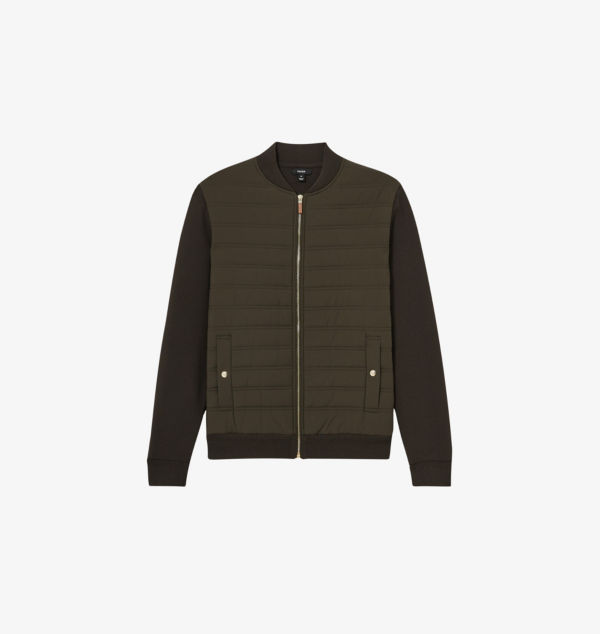 Стеганая куртка Tosca из гибридной ткани Reiss, зеленый 
Стеганая куртка Tosca из гибридной ткани Reiss, зеленый