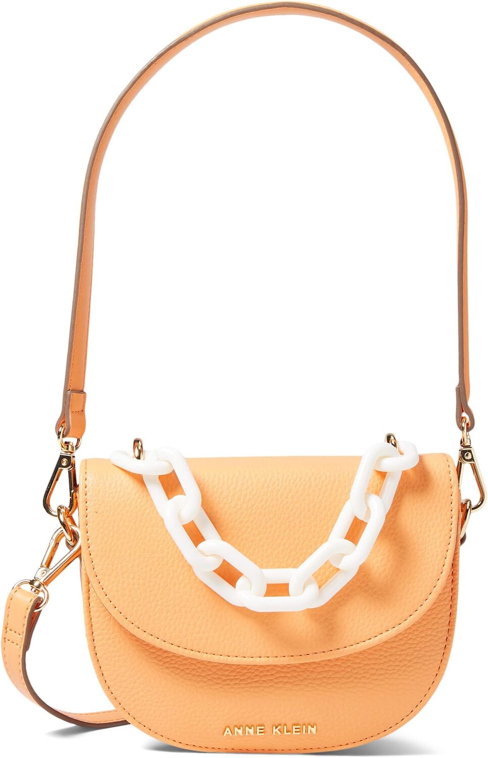 Сумка кросс-боди Anne Klein Mini Saddle Crossbody with Resin Chain, цвет Papaya
Сумка кросс-боди Anne Klein Mini Saddle Crossbody with Resin Chain, цвет Papaya
