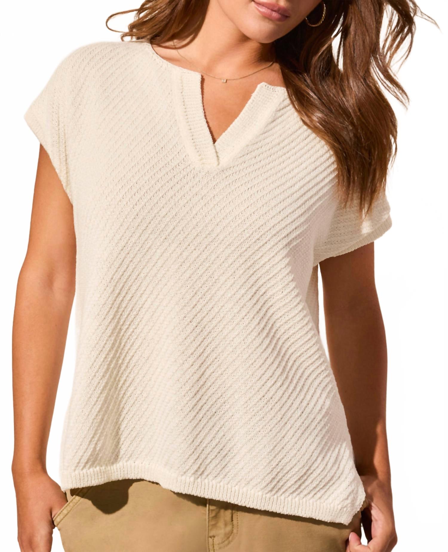 Свитер с V-образным вырезом и боковыми разрезами в цвете кокосового молока TRIBAL, Cocomilk
Свитер с V-образным вырезом и боковыми разрезами в цвете кокосового молока TRIBAL, Cocomilk