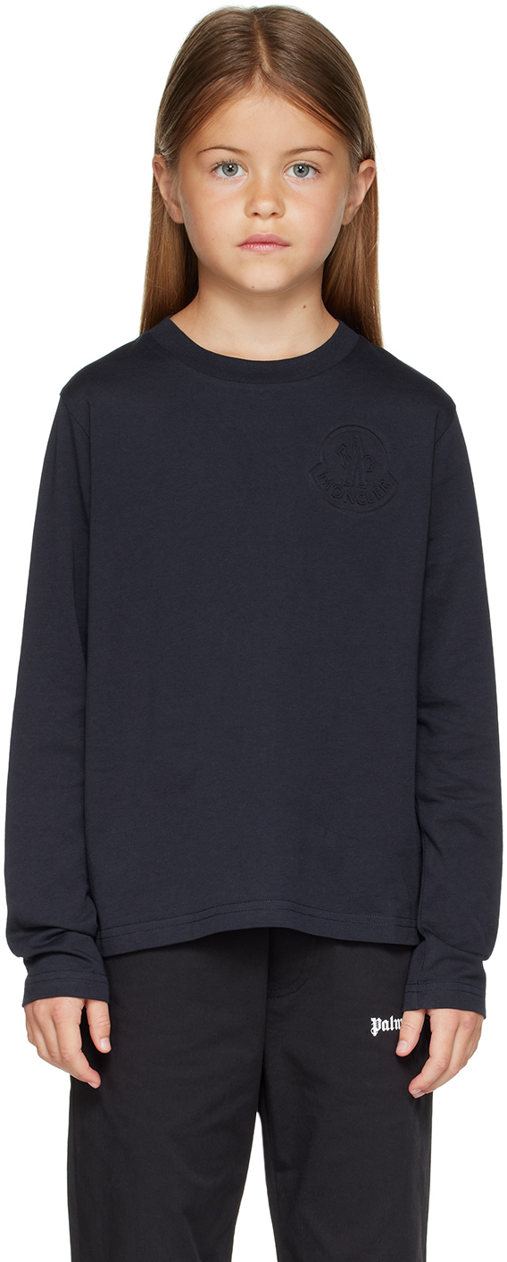 Moncler Enfant Kids Темно-синяя футболка с тиснением и длинными рукавами, Синий, Moncler Enfant Kids Темно-синяя футболка с тиснением и длинными рукавами
Moncler Enfant Kids Темно-синяя футболка с тиснением и длинными рукавами, Синий, Moncler Enfant Kids Темно-синяя футболка с тиснением и длинными рукавами
