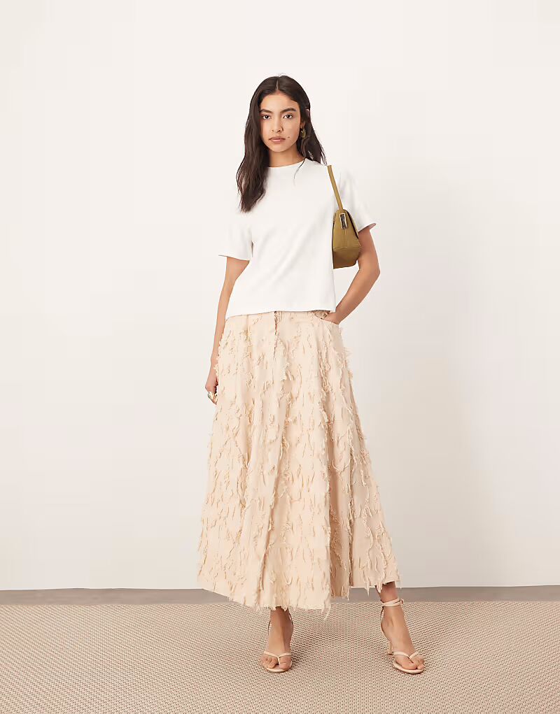 ARRANGE фактурная цветочная юбка миди цвета экрю
ARRANGE фактурная цветочная юбка миди цвета экрю