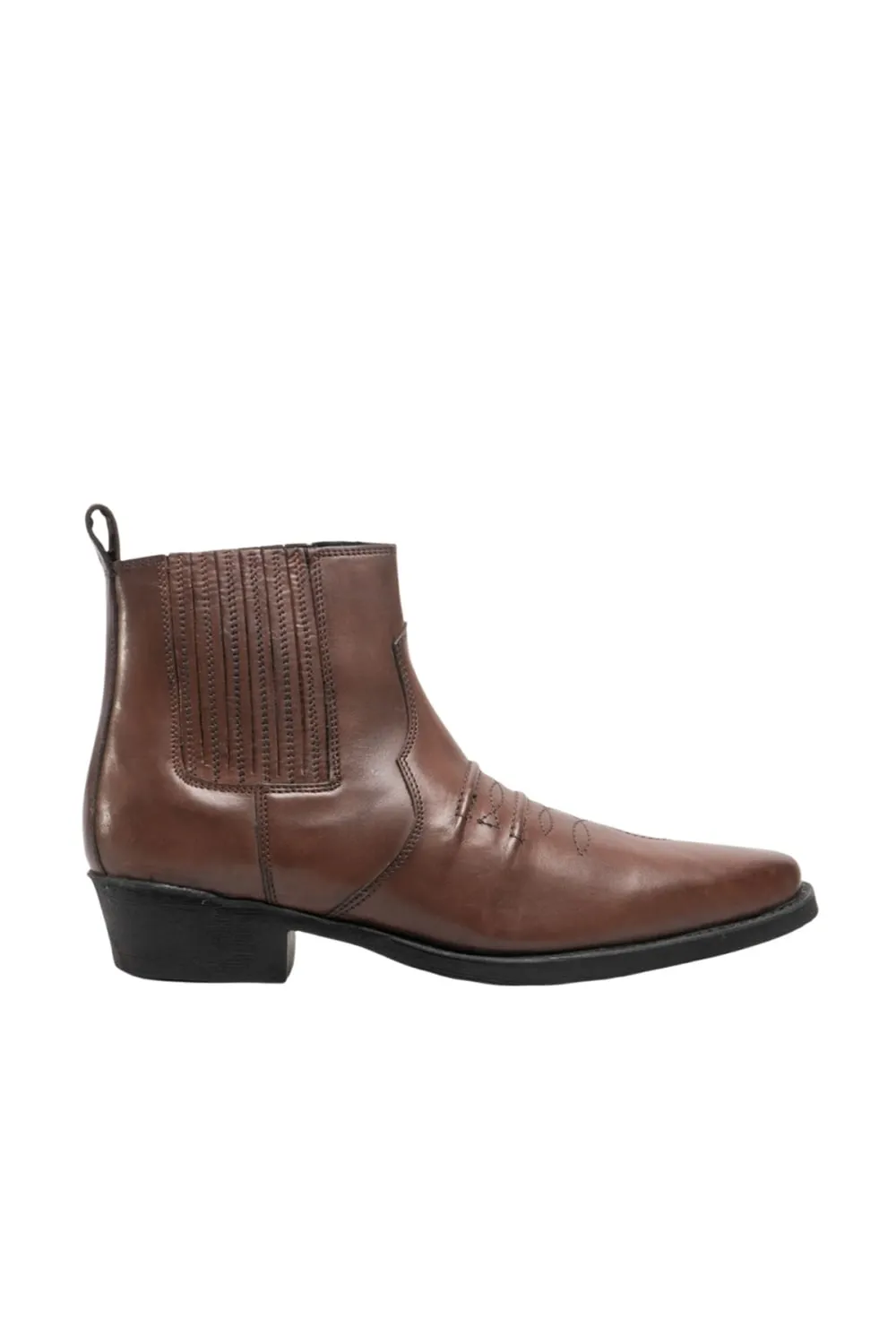 Ботильоны в стиле вестерн с потертостями и кожаной ластовицей Woodland, коричневый
Ботильоны в стиле вестерн с потертостями и кожаной ластовицей Woodland, коричневый