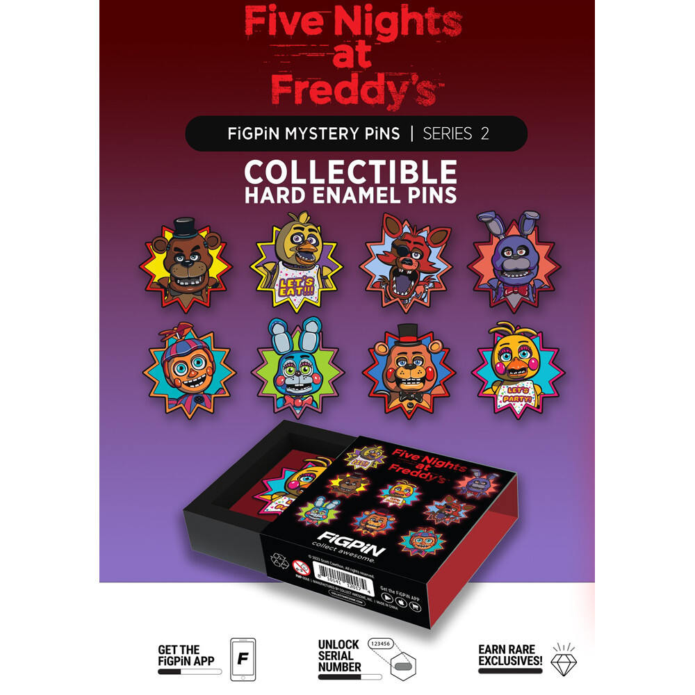 Аксессуары FiGPiN FiGPiN Mystery Mini Pins: Five Nights at Freddie's - Series 2 (Game On! Sale)
Аксессуары FiGPiN FiGPiN Mystery Mini Pins: Five Nights at Freddie's - Series 2 (Game On! Sale)