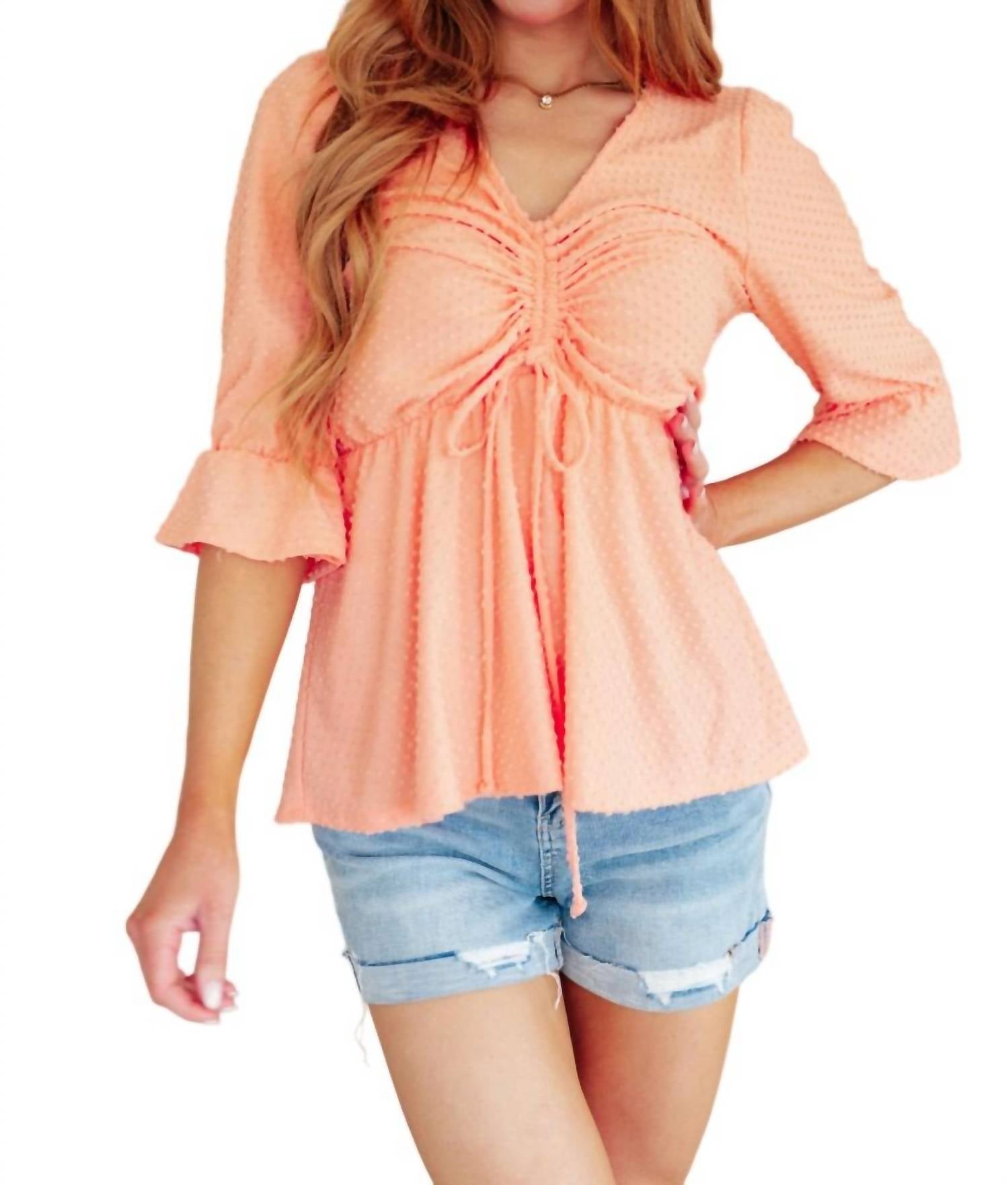 Топ Sweet Sherbet Swiss Dot в оранжевом цвете Lovely Melody
Топ Sweet Sherbet Swiss Dot в оранжевом цвете Lovely Melody