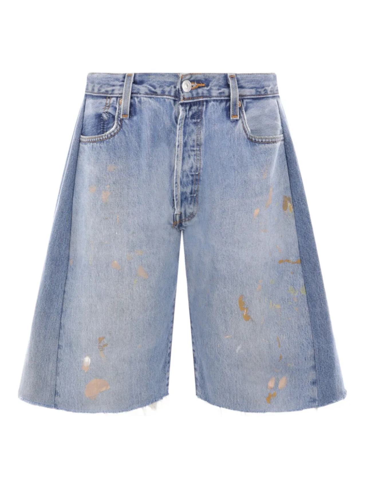 B SIDES шорты с потертостями и пятнами краски, синий
B SIDES шорты с потертостями и пятнами краски, синий