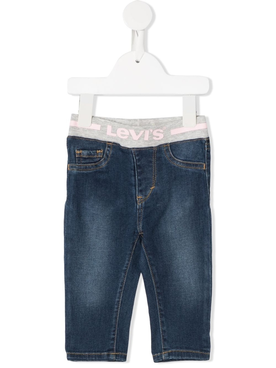 Levi's Kids джинсы с эластичным поясом и логотипом, синий
Levi's Kids джинсы с эластичным поясом и логотипом, синий