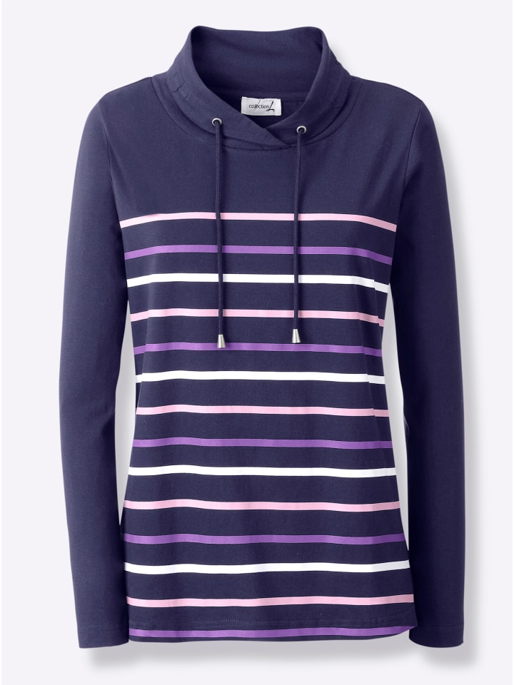 Рубашка с воротником-стойкой в темно-синюю полоску WITT WEIDEN
Рубашка с воротником-стойкой в темно-синюю полоску WITT WEIDEN