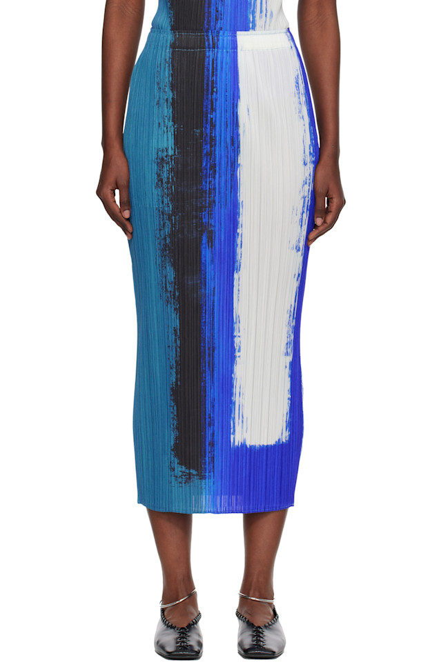 Макси-Юбка-Свитер Pleats Please Issey Miyake, синий
Макси-Юбка-Свитер Pleats Please Issey Miyake, синий