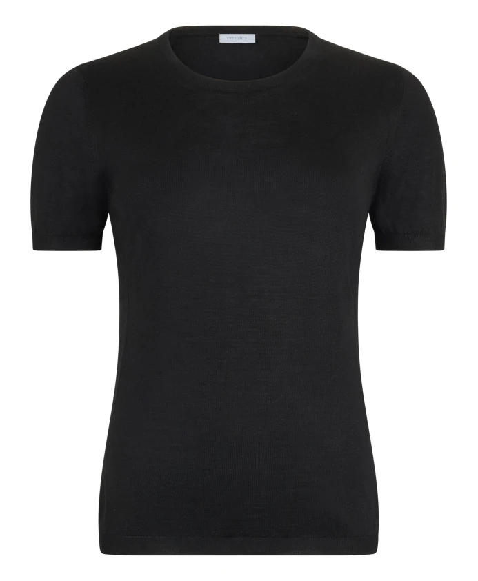 Черный пуловер с коротким рукавом, базовый. Malo, черный
Черный пуловер с коротким рукавом, базовый. Malo, черный