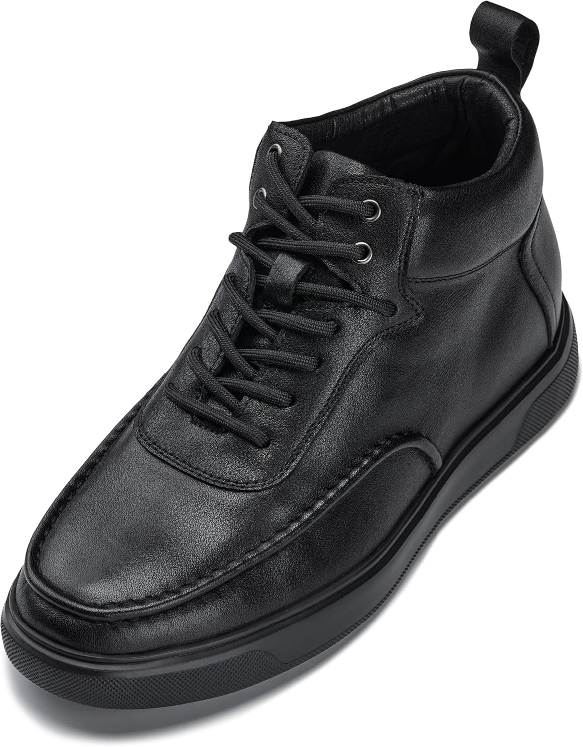 Мужские невидимые ботинки-платформы CALTO - кроссовки-бурки из кожи с текстурой «галька» - прибавляют рост на 7 см, черный
Мужские невидимые ботинки-платформы CALTO - кроссовки-бурки из кожи с текстурой «галька» - прибавляют рост на 7 см, черный