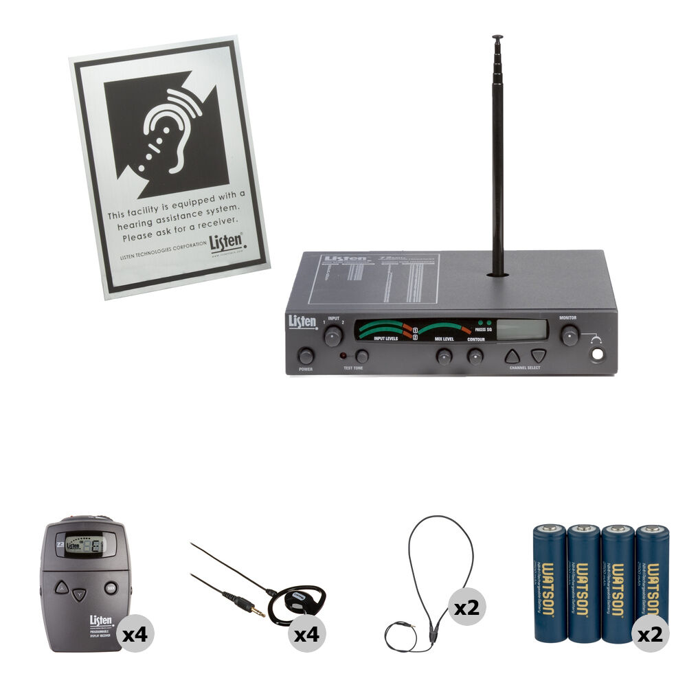 Listen Technologies Stationary RF Transmitter Kit with Four
Listen Technologies Stationary RF Transmitter Kit with Four
