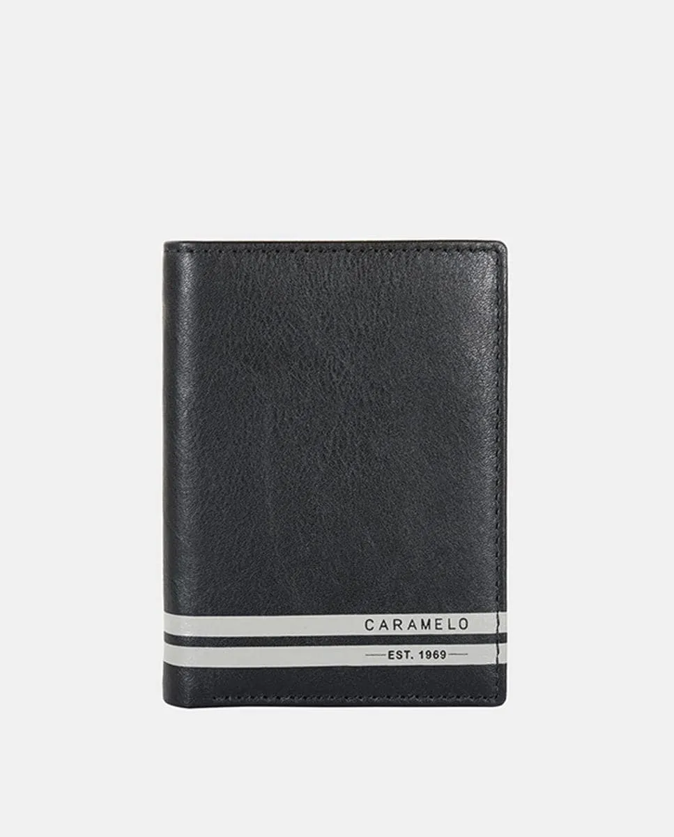 Вертикальный бумажник на молнии Caramelo, черный
Вертикальный бумажник на молнии Caramelo, черный