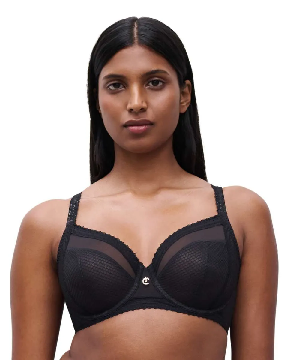 Бюстгальтер с косточками максимальной закрытости с медовой сеткой линии Romance Chantelle, черный
Бюстгальтер с косточками максимальной закрытости с медовой сеткой линии Romance Chantelle, черный