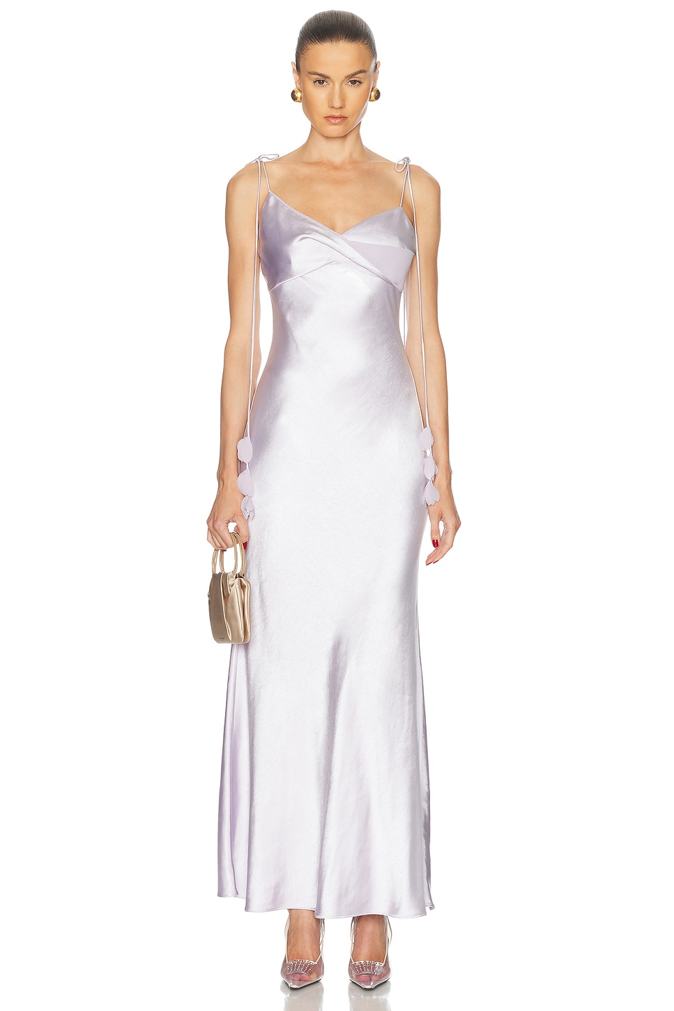 Сатиновое платье макси с цветочным принтом Self-Portrait, Lilac
Сатиновое платье макси с цветочным принтом Self-Portrait, Lilac