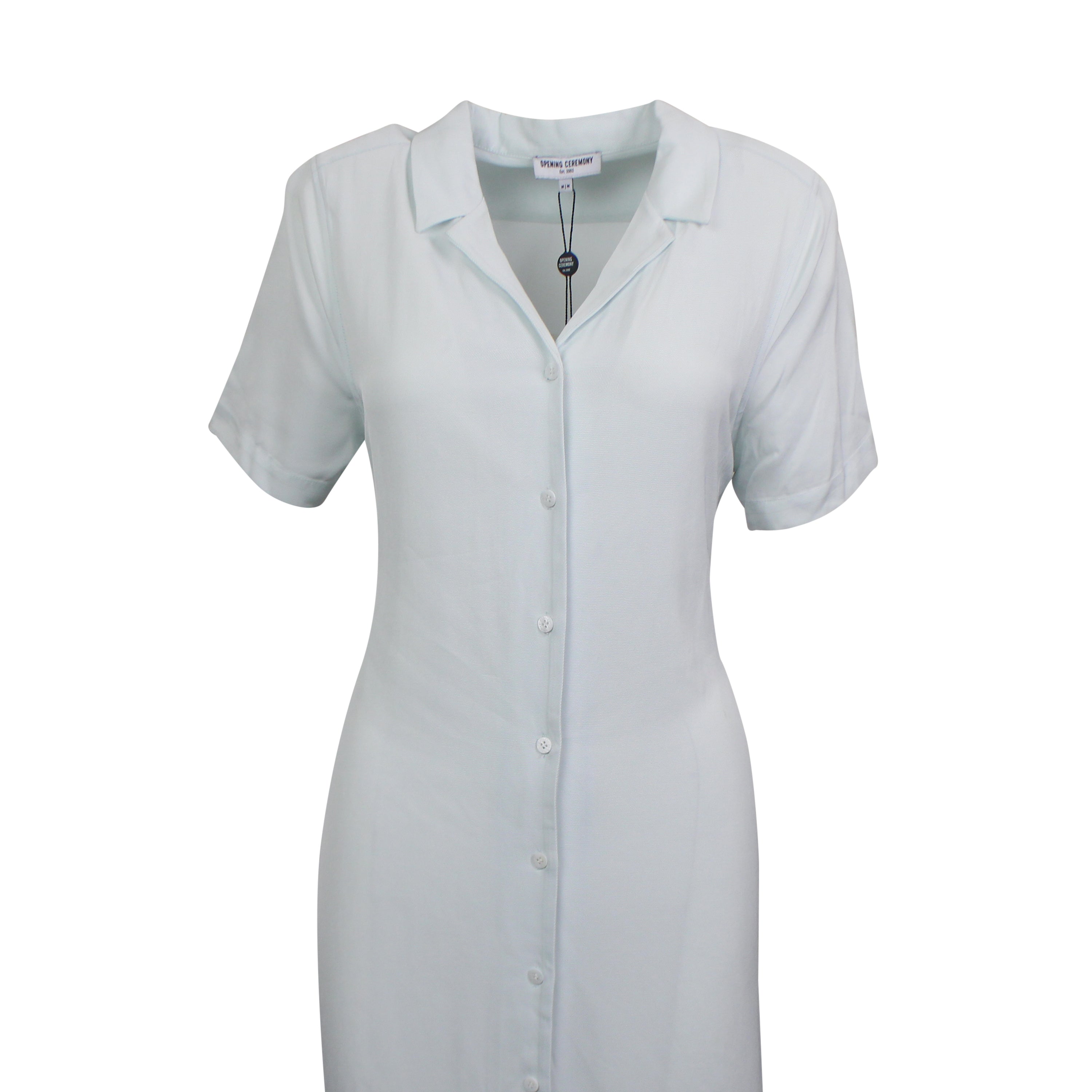 Платье-рубашка со шнуровкой на спине для церемонии открытия - синее Opening Ceremony
Платье-рубашка со шнуровкой на спине для церемонии открытия - синее Opening Ceremony