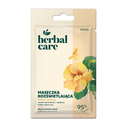 Осветляющая маска для лица Farmona с кофеином и настурцией, 7 г. Herbal Care
Осветляющая маска для лица Farmona с кофеином и настурцией, 7 г. Herbal Care