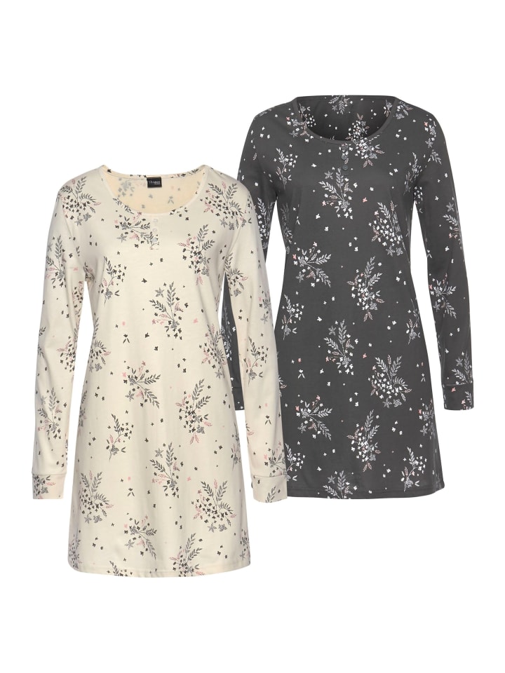 Ночная рубашка антрацитового и кремового цветов VIVANCE DREAMS
Ночная рубашка антрацитового и кремового цветов VIVANCE DREAMS