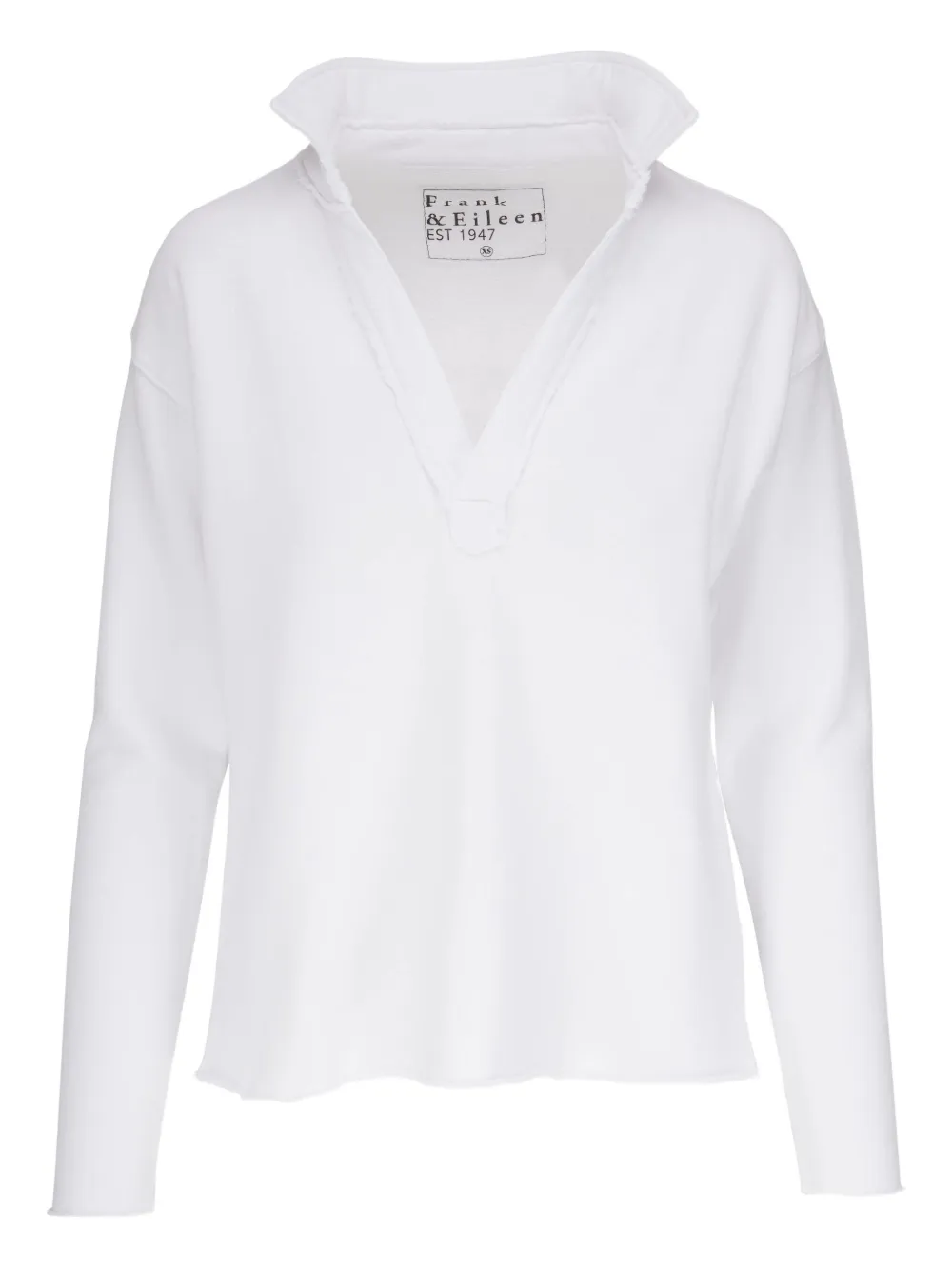 Хлопковая футболка с V-образным вырезом Frank & Eileen, белый
Хлопковая футболка с V-образным вырезом Frank & Eileen, белый