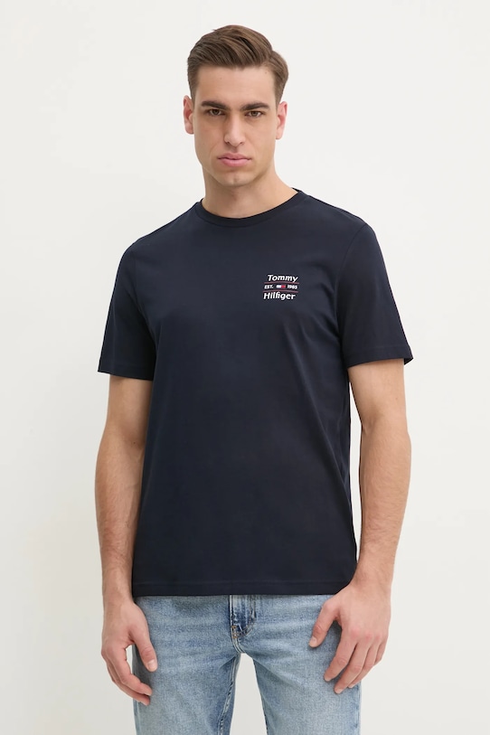 Хлопковая футболка Tommy Hilfiger, темно-синий
Хлопковая футболка Tommy Hilfiger, темно-синий