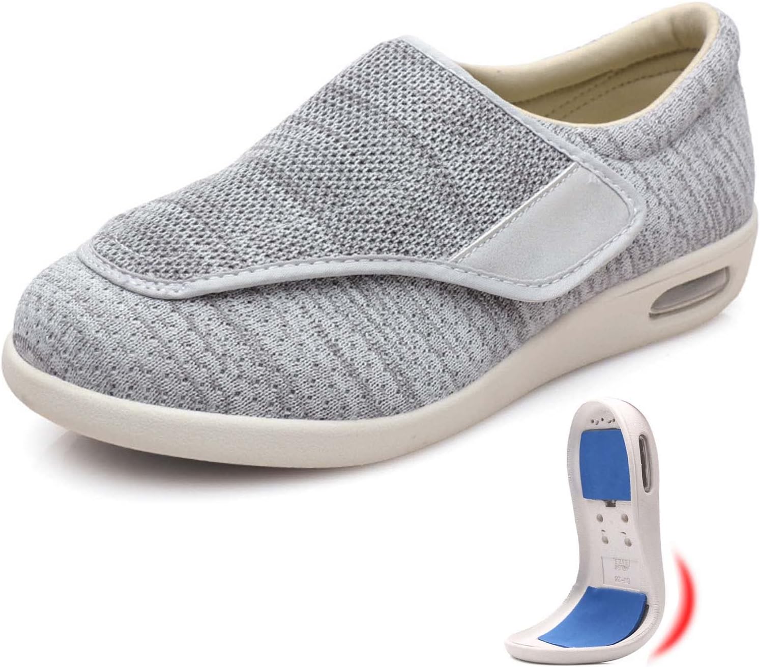 Кроссовки для ходьбы с дополнительной шириной при отеках, с съемными стельками из пены с эффектом памяти, легкие, для пожилых людей с опухшими стопами, мужские 9.5/женские 10.5 Generic, светло-серый
Кроссовки для ходьбы с дополнительной шириной при отеках, с съемными стельками из пены с эффектом памяти, легкие, для пожилых людей с опухшими стопами, мужские 9.5/женские 10.5 Generic, светло-серый