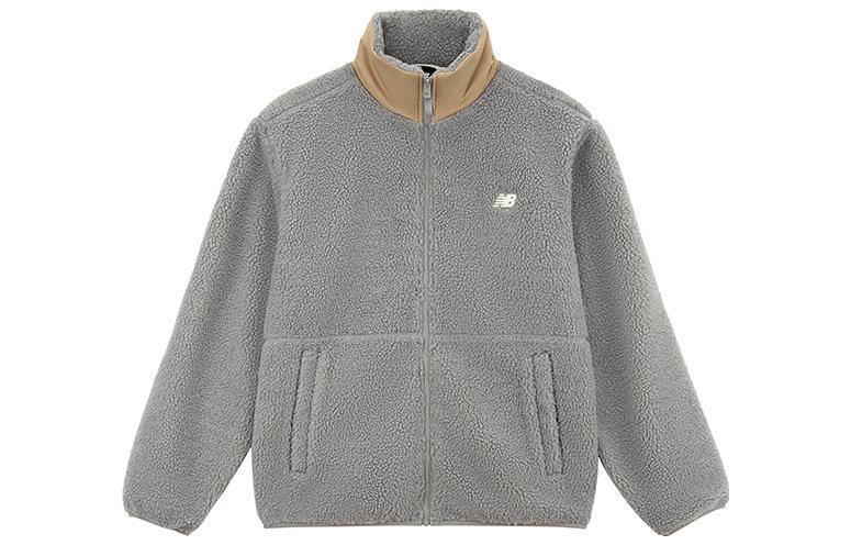 Бархатная куртка мужская серая New Balance, серый 
Бархатная куртка мужская серая New Balance, серый