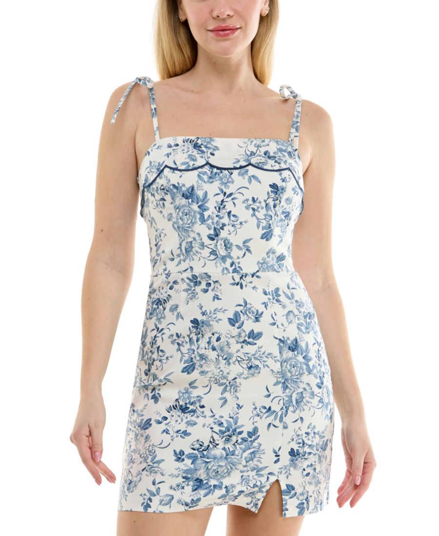 Мини-платье-футляр с фестончатой отделкой для подростков Trixxi, White Blue Floral
Мини-платье-футляр с фестончатой отделкой для подростков Trixxi, White Blue Floral
