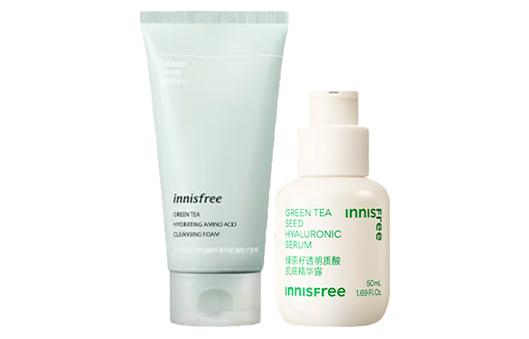 Innisfree YUESHIFENGYIN Green Tea Cleanser Little Green Bottle Skincare Sets Hydrating Cleansing 150ml+50ml
Innisfree YUESHIFENGYIN Green Tea Cleanser Little Green Bottle Skincare Sets Hydrating Cleansing 150ml+50ml