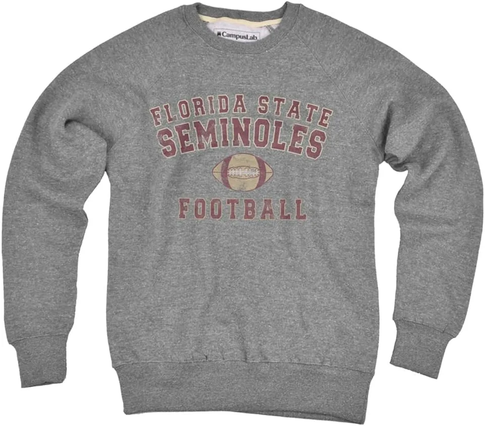 Campus Lab Florida State University Distressed Football Unisex Adult Slim Fit Crewneck Sweatshirt
Campus Lab Florida State University Distressed Football Unisex Adult Slim Fit Crewneck Sweatshirt