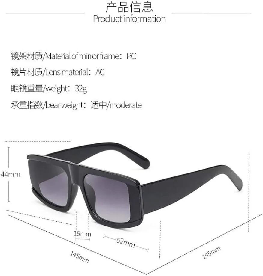 Длинные квадратные черные солнцезащитные очки в стиле ретро для мужчин и женщин (черная оправа, двойная серая оправа) Weloveushop, Black Frame Black Gray
Длинные квадратные черные солнцезащитные очки в стиле ретро для мужчин и женщин (черная оправа, двойная серая оправа) Weloveushop, Black Frame Black Gray