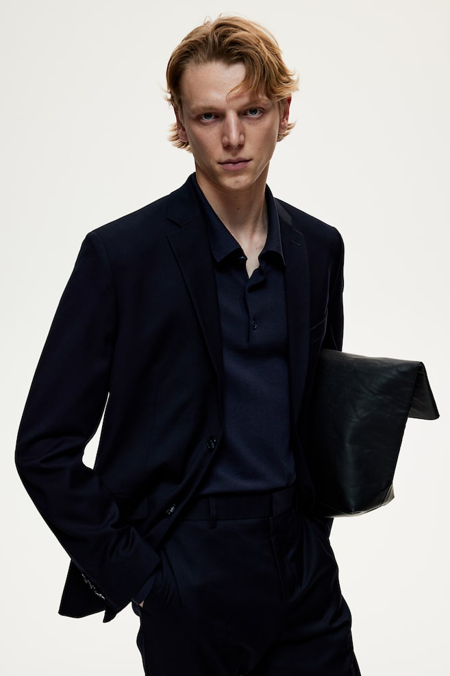 Куртка облегающего кроя H&M, синий
Куртка облегающего кроя H&M, синий