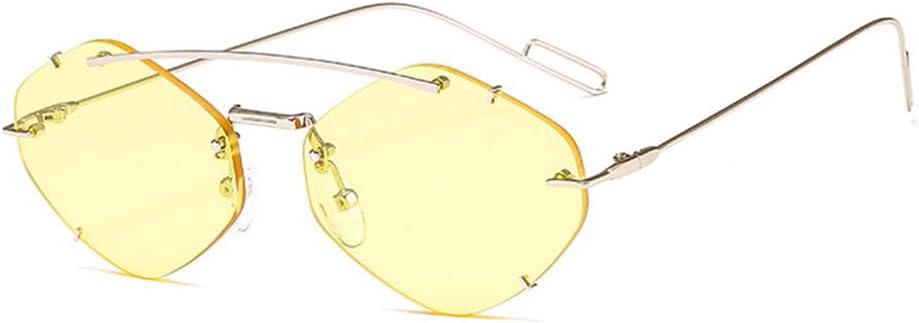 Женские солнцезащитные очки без оправы Polygon, модные солнцезащитные очки с градиентным переходом, женские очки в стиле «конфетные очки» с защитой от УФ-излучения UV400 TYUVIVO, C6 Silver-yellow
Женские солнцезащитные очки без оправы Polygon, модные солнцезащитные очки с градиентным переходом, женские очки в стиле «конфетные очки» с защитой от УФ-излучения UV400 TYUVIVO, C6 Silver-yellow