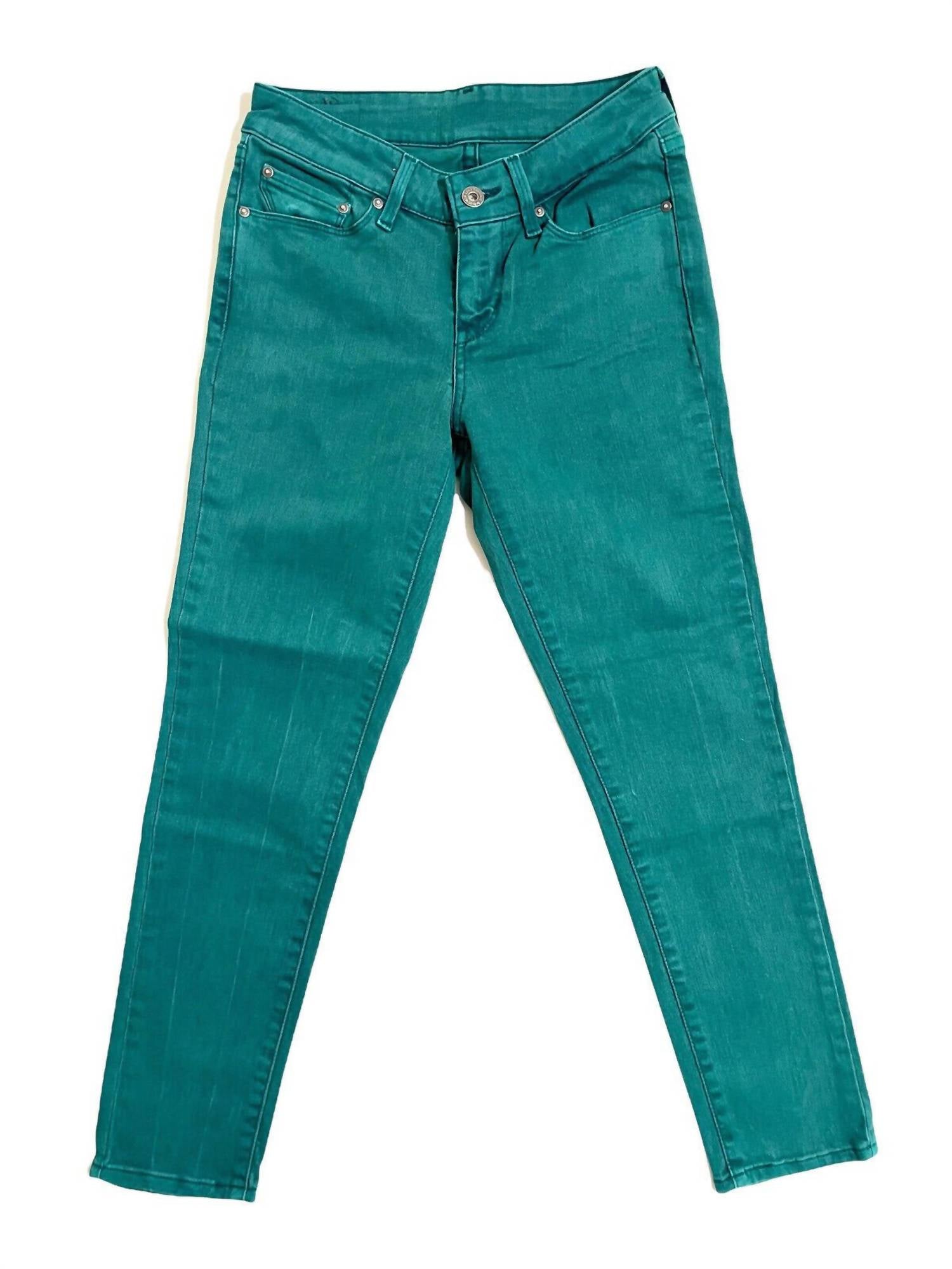 Женские джинсы Demi Curve Skinny с низкой талией в цвете Teal Green Levi's 
Женские джинсы Demi Curve Skinny с низкой талией в цвете Teal Green Levi's