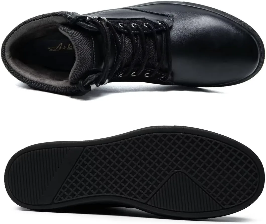 Кроссовки Arkbird, повседневные, кожаные ботинки Чака на шнуровке для мужчин, черный
Кроссовки Arkbird, повседневные, кожаные ботинки Чака на шнуровке для мужчин, черный